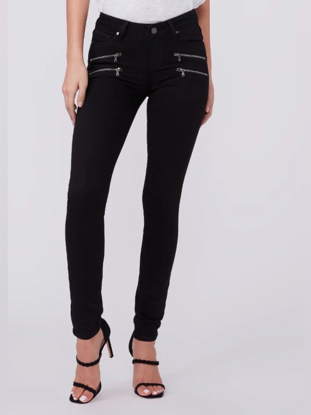 Paige Edgemont Skinny Black Shadow Size 31 NWT